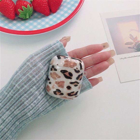 NEW Leopard Shell Hard Apple Airpods 1 2 Pro case - Picture 3 of 8